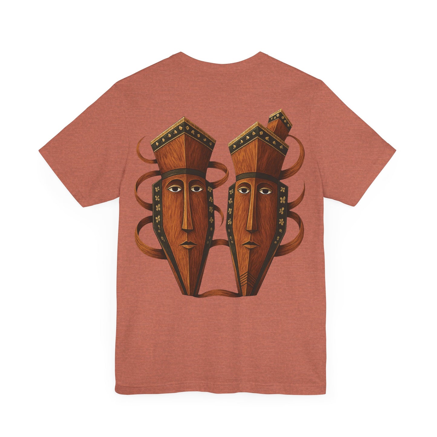 Chuukese Couple Spirit Cultural Mask Design