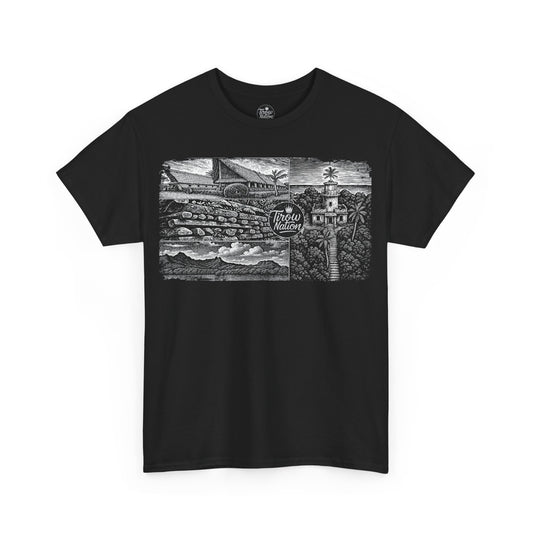 FSM States Unisex Tee - Linocut Iconography Design