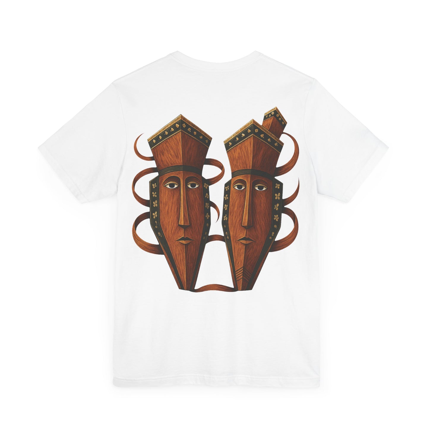 Chuukese Couple Spirit Cultural Mask Design