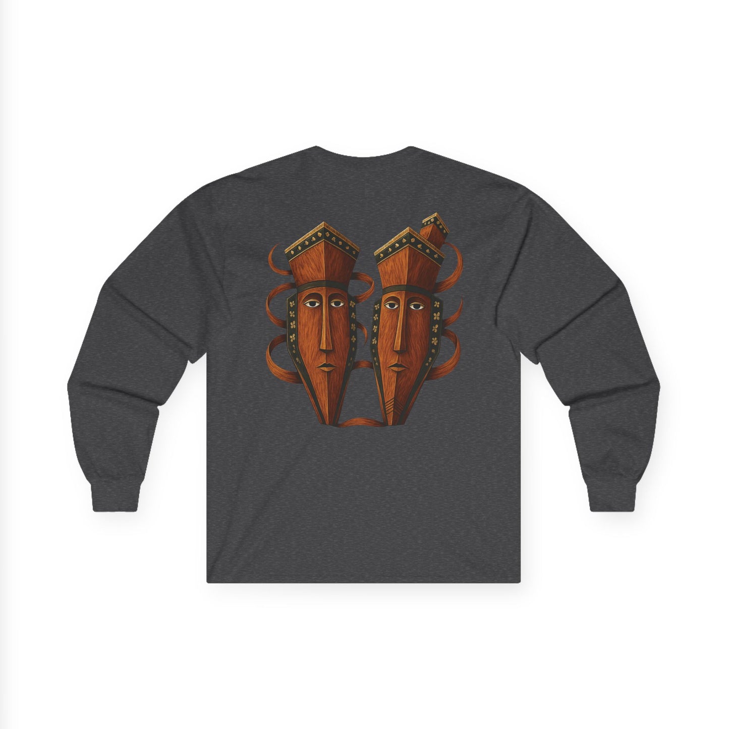 Chuukese Spirit Mask Long Sleeve